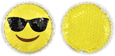 Hot Cold Kids emoji boo boo pacote de gelo por fomi cuidar | Enrolador de contas de gel infantil divertido | Alívio
