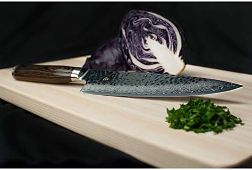 Premier de talheres de faca do Shun Chef, 8 polegadas, faca de utilidade premier de 8 polegadas e talheres 6.5 , faca de