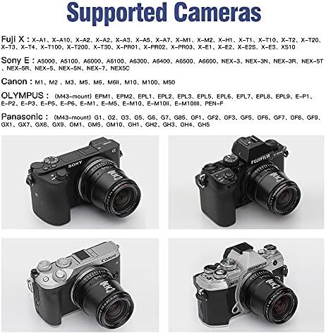 Ttartisan 17mm F1.4 Manual APS-C Foco Lens de abertura grande angular para câmera de montagem Canon como Canon M1