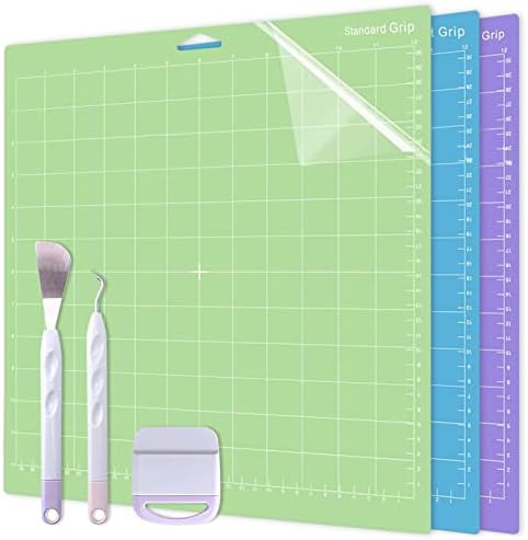 Tapete de corte de 3 pacotes para Cricut, tapetes de corte de acolchoado adesivo, acessórios de substituição para fabricante