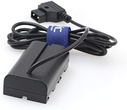 EONVIC D-TAP TO NP-F550 F570 F750 F970 Adaptador de bateria fictício Cabo enrugado para Sony NP Monitor