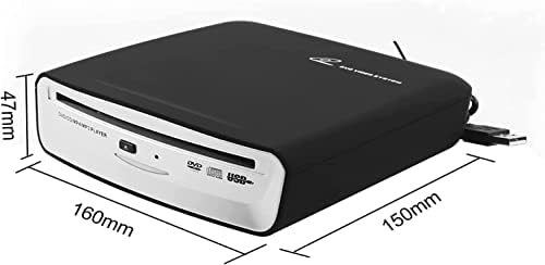 CD player de carro externo USB, CD player portátil para carro Android Navigation/TV/MacBook Pro/laptops Desktops com porta USB,