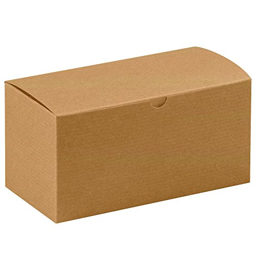 Caixas de presente BGB944K da caixa, 9 x 4 1/2 x 4 1/2 , Kraft