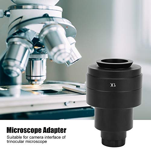 Adaptador de microscópio, liga de alumínio do tipo C 42mm 1x Adaptador de câmera prática, microscópio trinocular para câmera CCD