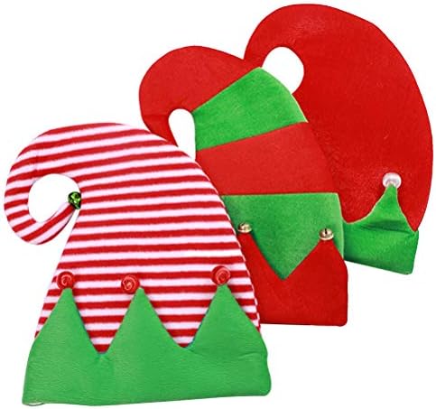 Partykindom 3pcs Decorações de temas de Natal Flanela Bell Caps Adoráveis ​​Acessórios para Cabeças de Cabeça Decorações