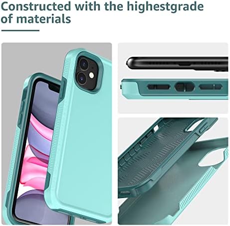 Legfes [5 em 1] Pioneiro projetado para iPhone 11 casos - com 2 pacote [protetor de tela de vidro temperado] +2 pacote [protetor