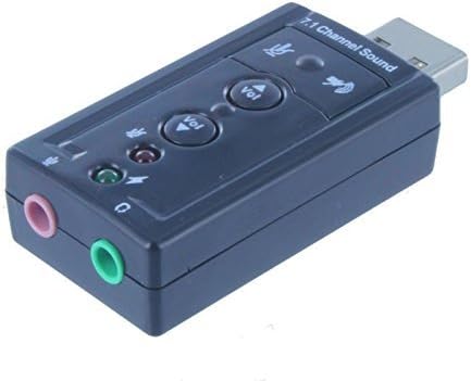 Adaptador genérico de placa de som de áudio externo do canal USB 7.1 3D