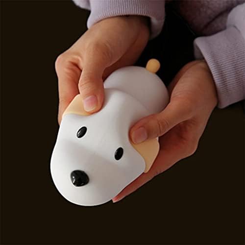 SDFGH Silicone Dog Led Night Light Touch Sensor 2 Cores Timer adquirível