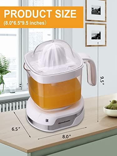 HomeLeader Electric Citrus Juicer, espremedor de limão com motor poderoso e lâmpada de trabalho LED, espremedor de laranja para