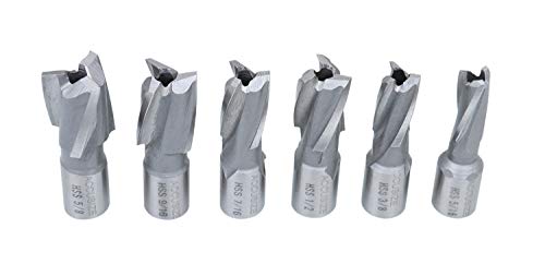 Acusado Ferramentas Industriais 21 PCS HSS Intercambieable Pilot Counterbore Conjunto, 3620-0121