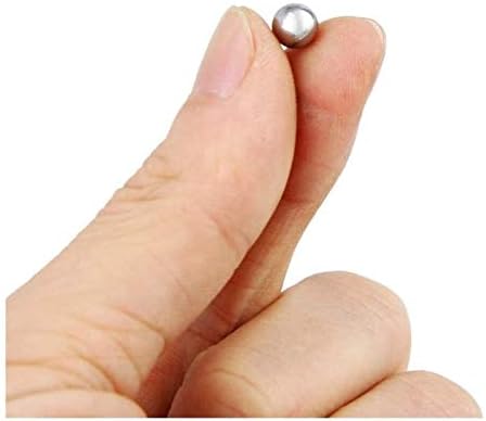 Nianxinn 304 Bola de aço inoxidável, 1 mm 2 3 4 5 6 7 8 9 mm, bola sólida de precisão, pequena bola de aço inoxidável 1. 588mm1000