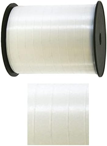 Fita de curling präsent, branco puro, 5mm-500m