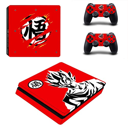 Anime Drago e Balões VIP Son Goku, Vegeta, Super Saiyan PS4 ou PS5 Skin Stick para PlayStation 4 ou 5 Console e 2 Controllers Decalk