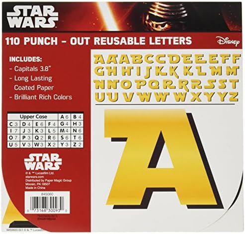 Eureka Star Wars Wars Decoração de Decoração do Bulletin Board Cartas, 110pc