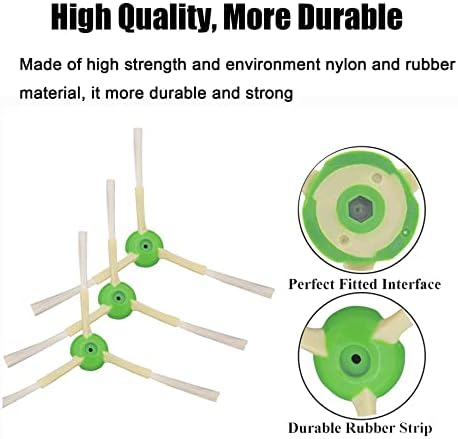 Substituição do pincel lateral de Hoqiqewr para IroBot Roomba i e E E7 I7 I7+ Plus i8 i3 i6+/plus E5 E6 E7 7550 3550 3150 5150