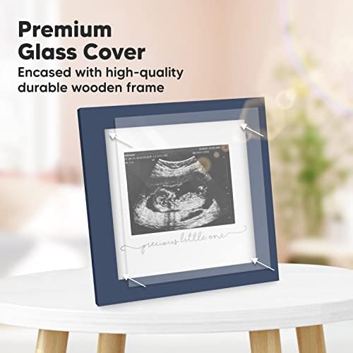 KeAbabies Baby Sonogram Picture Frame e Tim Inkless Baby Hand and Pegada Kit Frame - Modern Ultrassom Frame para Mom