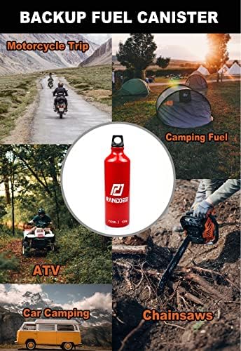 Randder 2 Pack 750ml Liquid a combustível para motocicleta, acampamento e emergências
