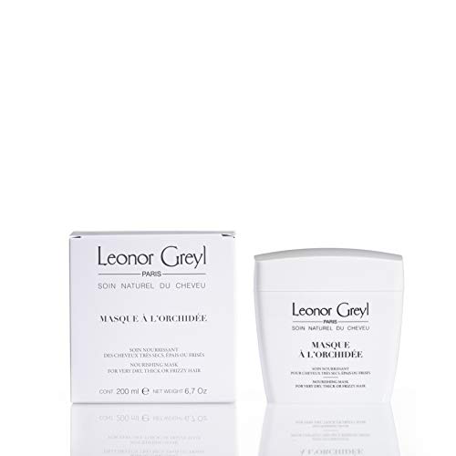 Leonor Greyl Paris Masque A L'Orchidee - Máscara de condicionamento profundo para cabelos grossos, secos ou crespos, 7 oz