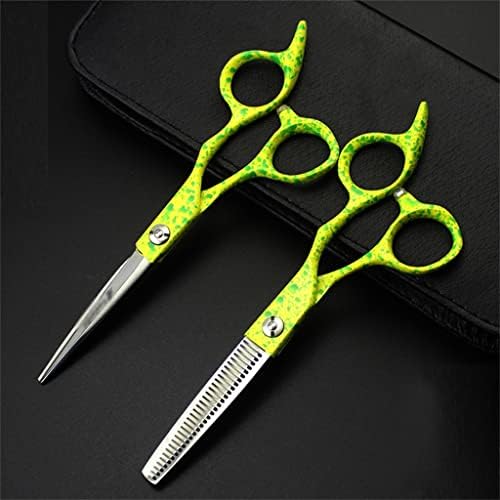FZZDP Scissors de penteados de 6,0 polegadas define o kit de corte de cabelo e salão de salão