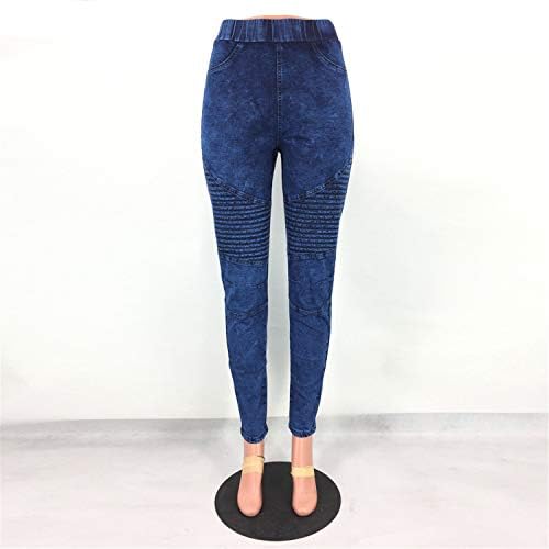 Andongnywell Shaping Pull On Butt Lift Push Up calças de ioga Jeans magros jeans jeans jeans