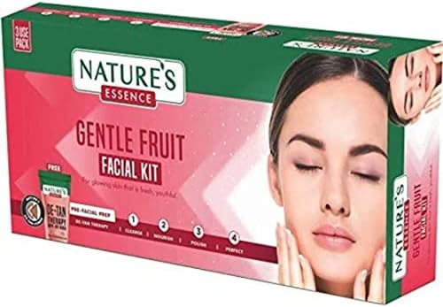 Kit facial de frutas com limpeza de detan de máscara de máscara de ervas com ervas indianas para a pele