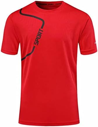 Kaerm Men seco rápido Proteção solar UPF 50+ Manga curta Camiseta Merção de umidade Running Top Top para futebol