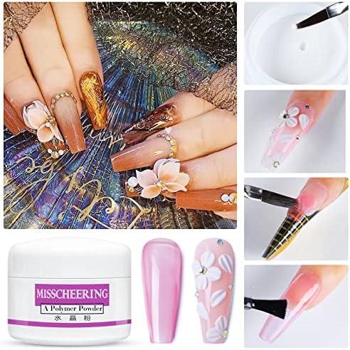 Gel unhas de unha arte acrílica unhas unhas Monômero branco pó branco