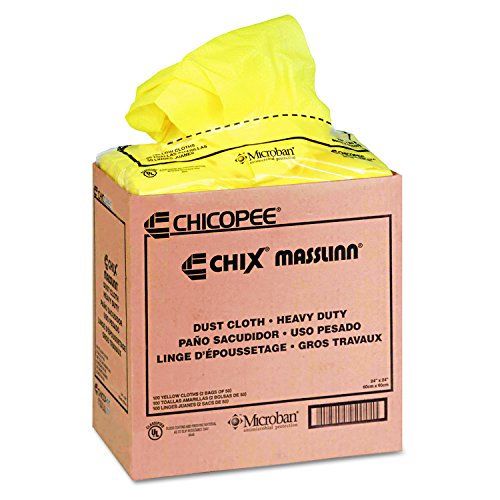 Chicopee 0911 Masslinn 24 x 24 pó de limpador amarelo para móveis, impressoras, eletrônicos, sem spray necessário