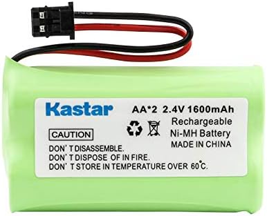 KAStar 4-PACK AAX2 2,4V 1600mAH MSM Plug Ni-MH Substituição recarregável de bateria para UNIDEN BT1007 BT-904 BBTY0700001 CEZAI2998
