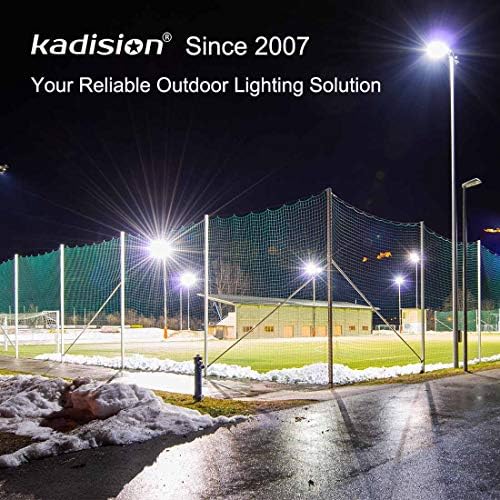 Kadision 200W Luzes de estacionamento Luzes de LEDs comerciais ao ar livre, super brilhante 26000lm 5000k 100-277V IP65, Montagem