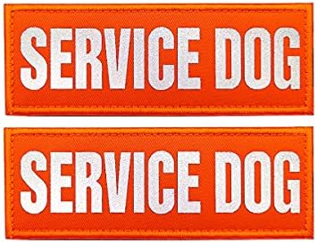 Patches de cães de serviço tático Tags Tags removíveis e refletidas ganchos bordados e manchas de moral de loop para colarinho