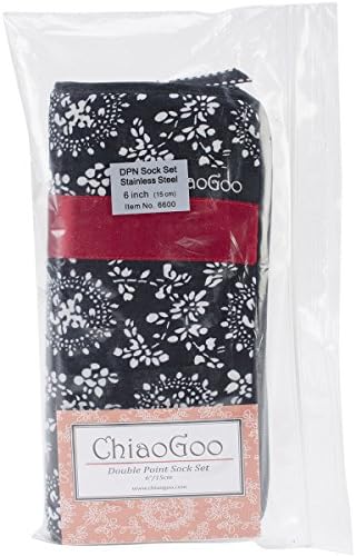 Chiaogoo Red Ribbon Ponto duplo de aço inoxidável Conjunto de agulha de aço, 6 polegadas