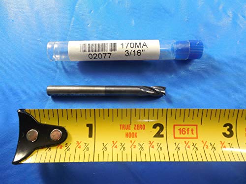 GARR 02077 3/16 DIA 3/8 LOC 2 OAL 4 FLUTE END END MACHING Shop Toolinging