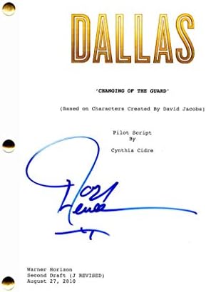Josh Henderson assinou o Autograph - Dallas 2012 Script Full Pilot - Jordana Brewster, Larry Hagman, Linda Gray, Jesse