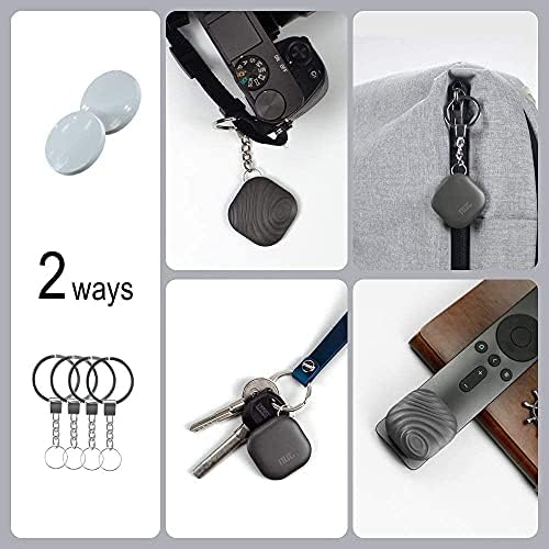 Localizador de chaves de malte, mini 1pcs + localização de 4pcs Localizador de itens do rastreador Bluetooth com cadeia