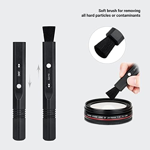 Caneta de limpeza de lentes compacta, pincel de limpador de lentes para filtros de câmera Camcorders Leupold Binoculars