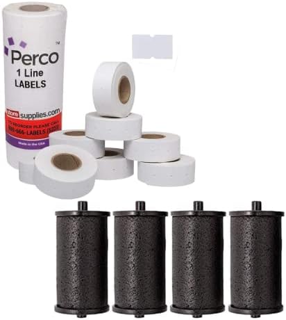 Perco 1 linha rótulos brancos rótulos pacote w preços roller de tinta para perco Lite PRECOSTO DE PREÇOS Gun Lanker