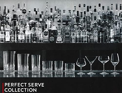 ADERIA J-6810 Tableware de vidro, copo de coquetel, limpo, 6,9 fl oz, spigelau Perfect Serve Cocktail, 4 convidados