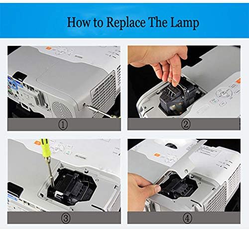 ELPLP57 Lâmpada de lâmpada de projetor de reposição Fit for BrightLink 450WI Brightlink 455Wi BrightLink 455Wi-T por