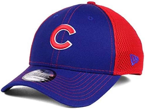 New Era Chicago Cubs Flex Fit Medium/Large Cap - Melhor ajuste 7 1/4-7 5/8 Cores da equipe