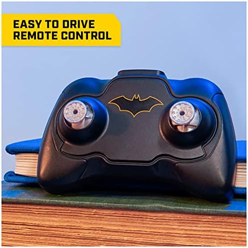 DC Comics, Batman Batmobile Remote Control Car, Fácil de dirigir com figura de 4 polegadas Batman, brinquedos para crianças