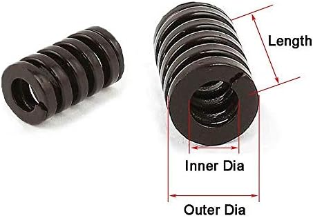 Compressão mola de aço inoxidável marrom marrom extra pesado dado de compressão mola diâmetro externo de 10 mm diâmetro interno