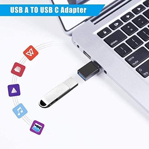 Adaptador USB Tipo C, Adaptador feminino USB C para USB 3.0, adaptador feminino USB masculino para USBC, compatível com Samsung
