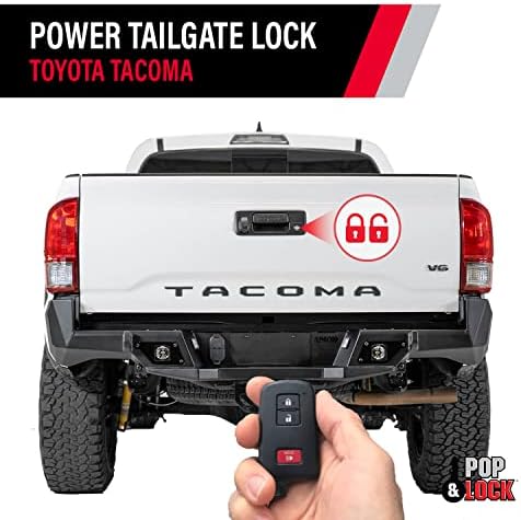 Pop & Lock-Lock de porta traseira de energia com plug and play t-Harness-Toyota Tacoma se encaixa nos modelos a 2023