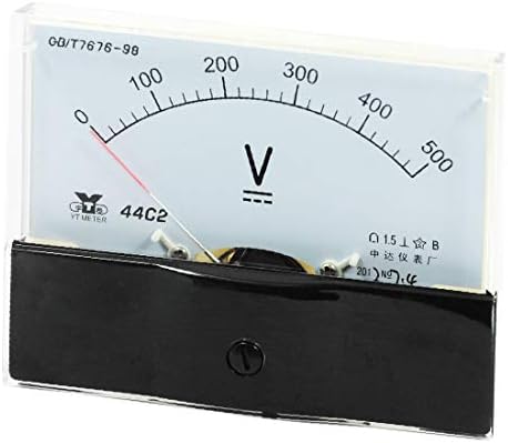 Painel analógico x-Dree Voltímetro Volt Medidor DC 0-500V Faixa de medição 44C2 (Voltmetro del Pannello Analogico Volt