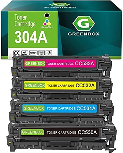 Substituição do cartucho de tone de 304A de GreenBox Remanufacured para HP 304A CC530A para CP2025DN CM2320N CM2320NF