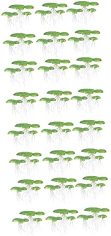 decoração de folha de balacoo 4 pacotes /36pcs para decoração água aquática flutuante verde com folhagem de vidro Terrário seguro