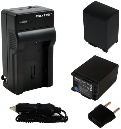 Maxtek 2 pacote de 4,5 horas BP-827 Baterias recarregáveis ​​de íons de lítio e carregador de parede AC/CC de bolso