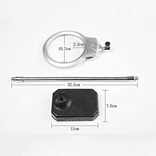 FJYDBTWJ LONGRES DE HOBBY EDUCAÇÃO, LINGAÇÃO DE MÁPILA COM LINHA COM LUZ LED 10 20 vezes Leitura HD para a base de metal idosa