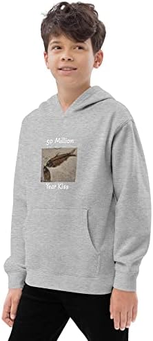 Kids Fleece Hoodie Fossilized Fish Beissing